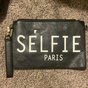 **USED** selfie paris clutch wristlet purse